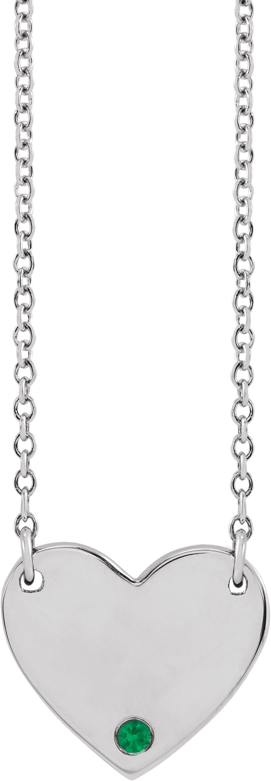 Engravable Heart Necklace