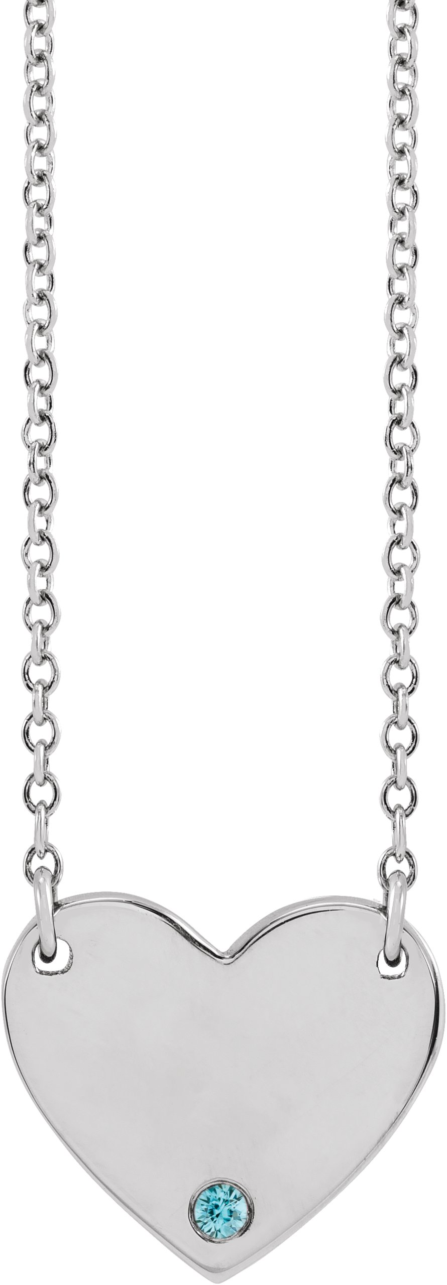 Engravable Heart Necklace