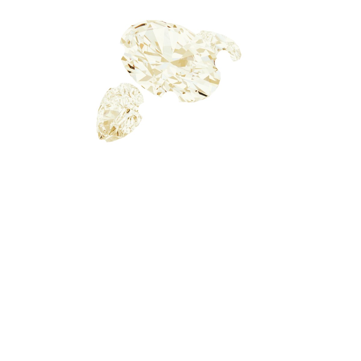 14K Yellow Gold 7x5 mm Oval 1/4 CTW Lab-Grown Diamond Semi-Set Engagement Ring