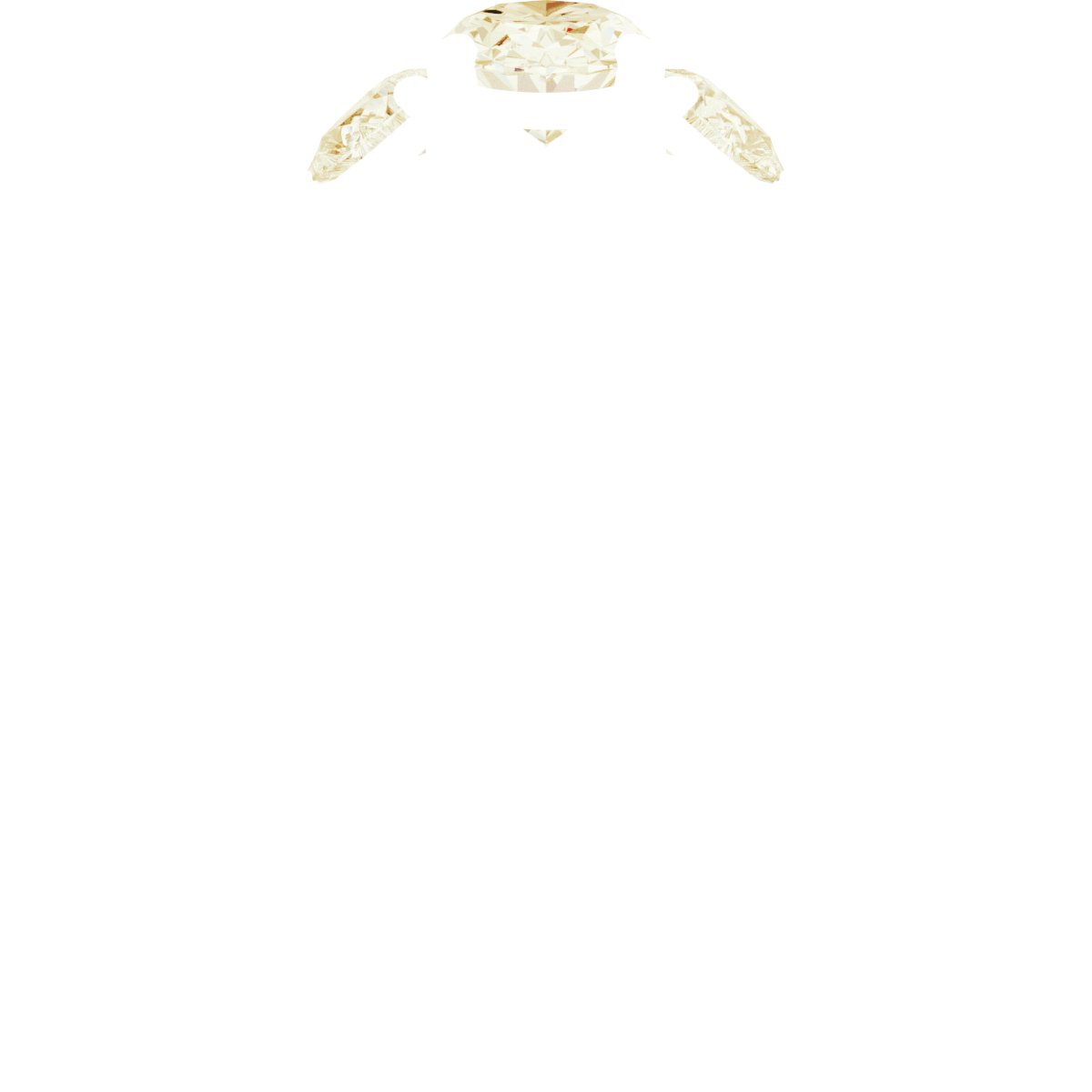 14K Yellow Gold 7x5 mm Oval 1/4 CTW Lab-Grown Diamond Semi-Set Engagement Ring