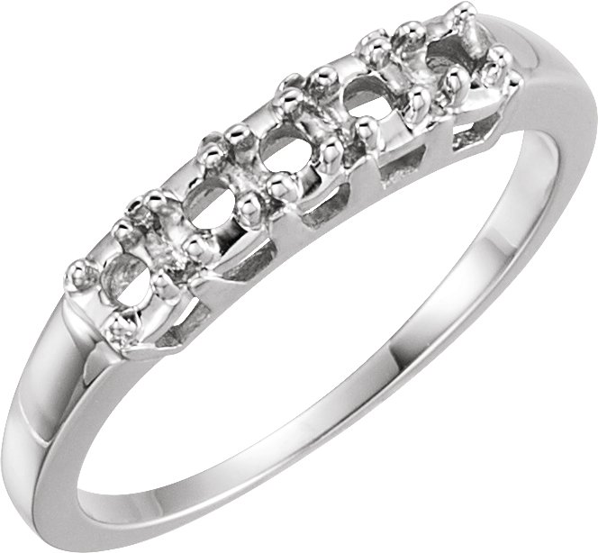 Five-Stone Vintage-Inspired Anniversary Band