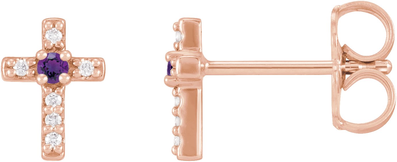 Accented Cross Earrings