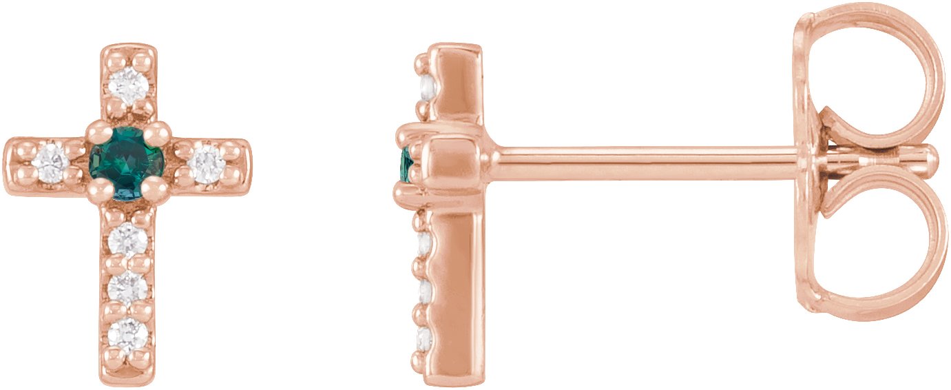 Accented Cross Earrings