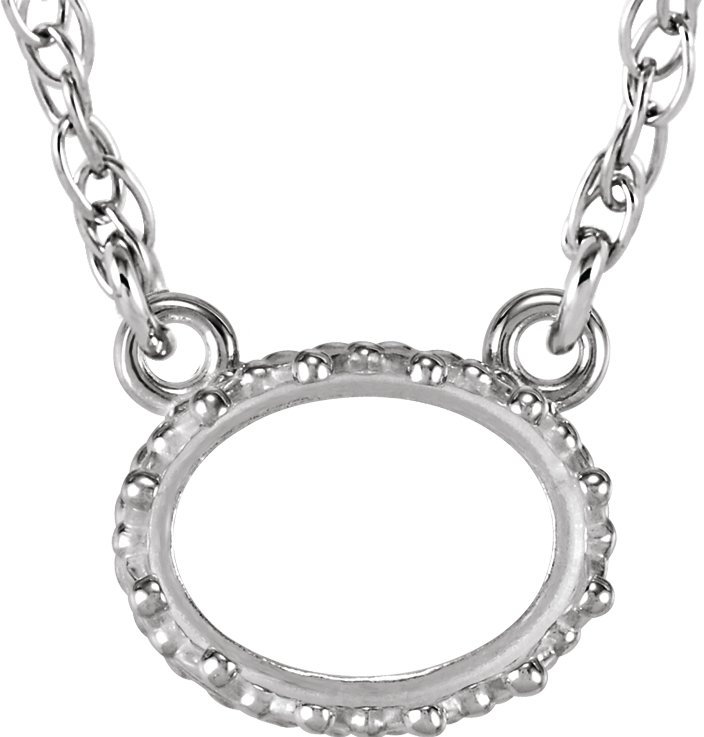 Oval Crown Necklace or Center