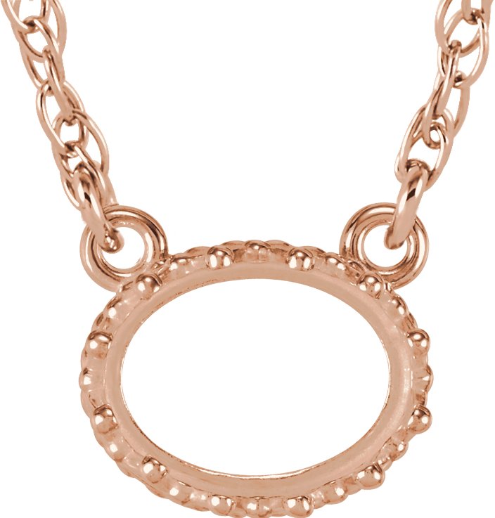 Oval Crown Necklace or Center