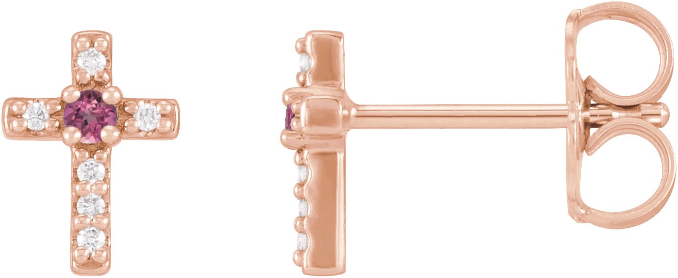 Accented Cross Earrings