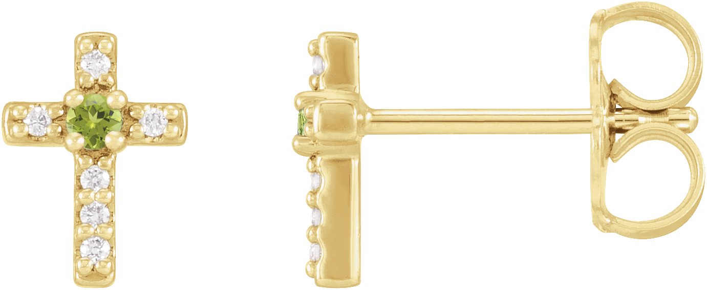 Accented Cross Earrings