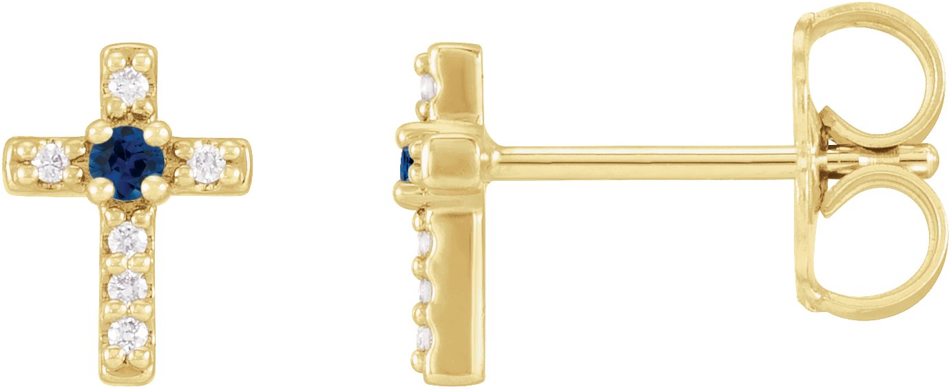Accented Cross Earrings