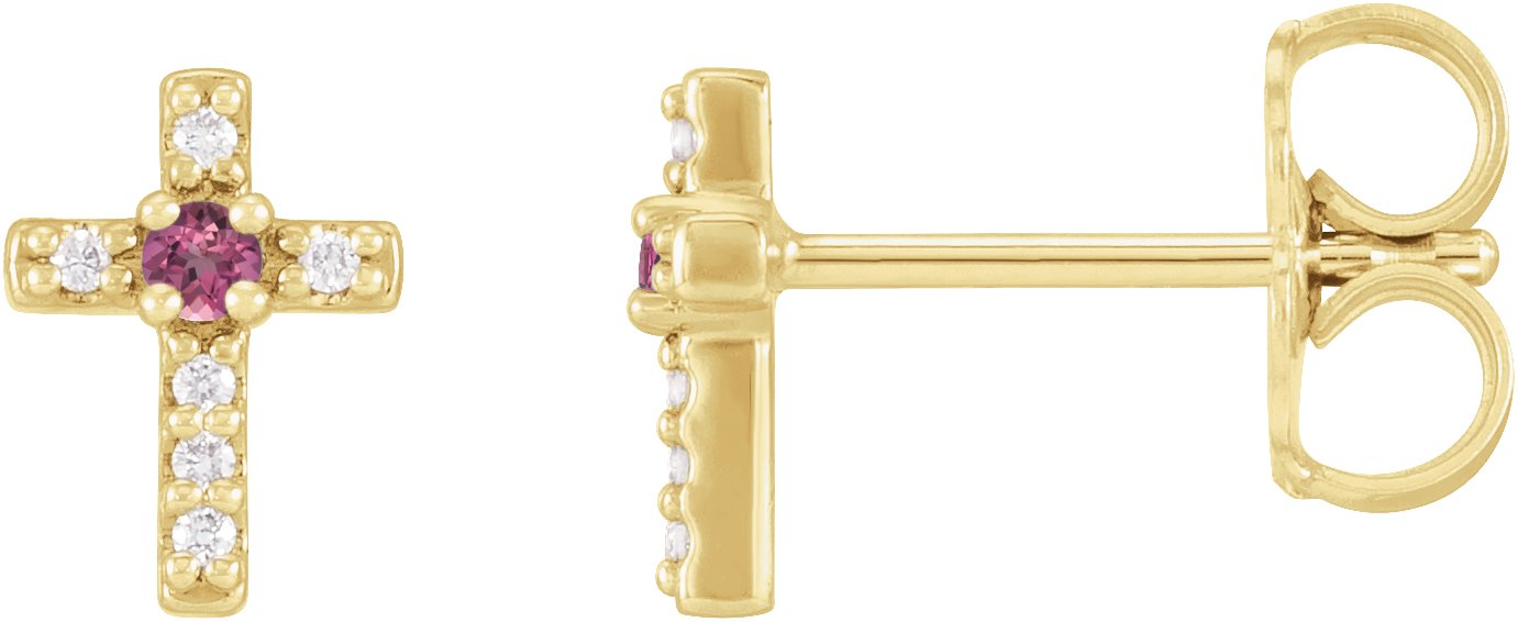 Accented Cross Earrings