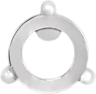 Rose-Cut Round 3-Prong Pre-Notched Claw Earring Setting