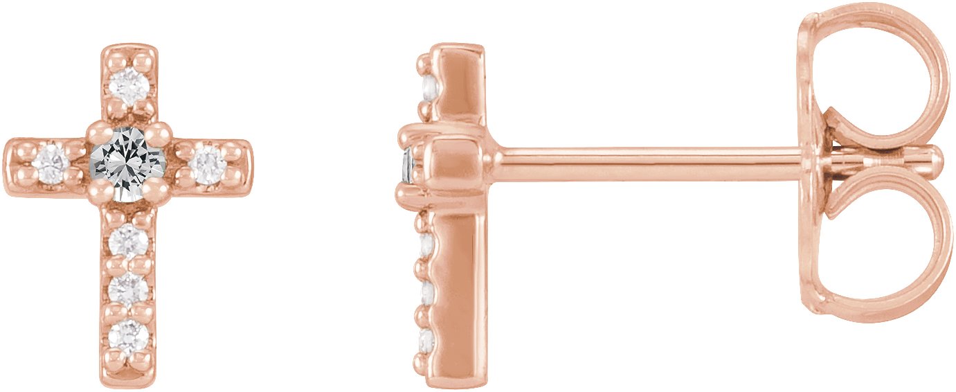 Accented Cross Earrings