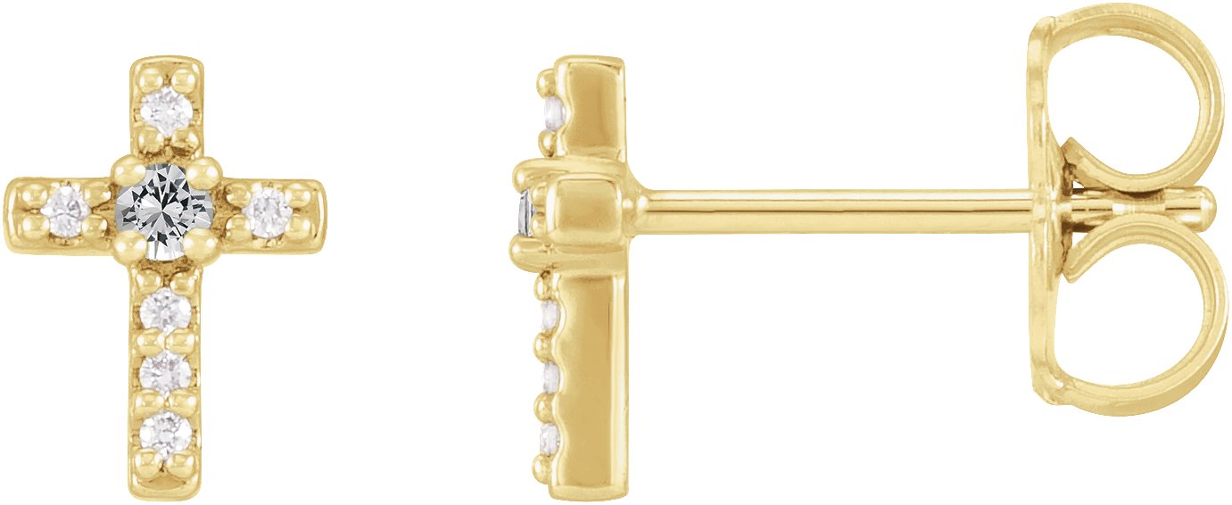 Accented Cross Earrings