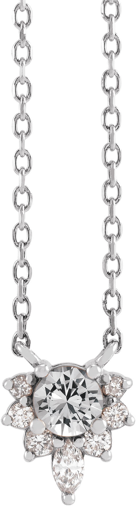 Diamond Cluster Necklace