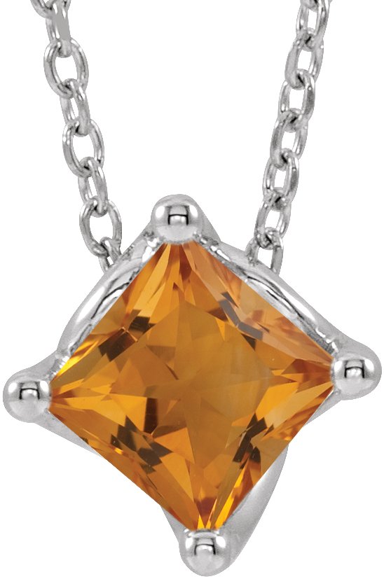 Solitaire Necklace or Slide Pendant