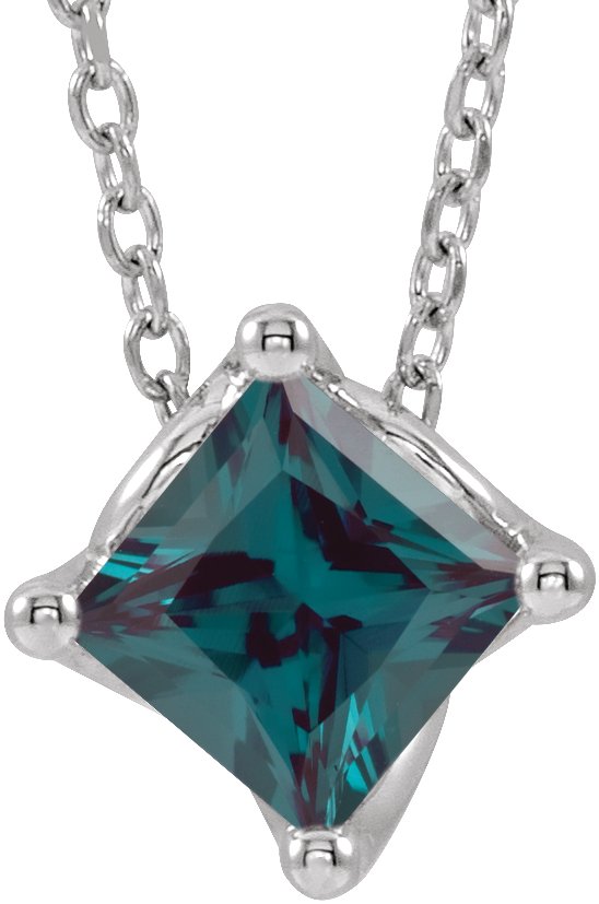 Solitaire Necklace or Slide Pendant