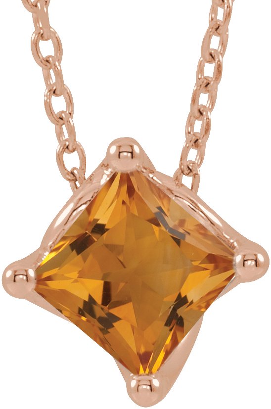 Solitaire Necklace or Slide Pendant