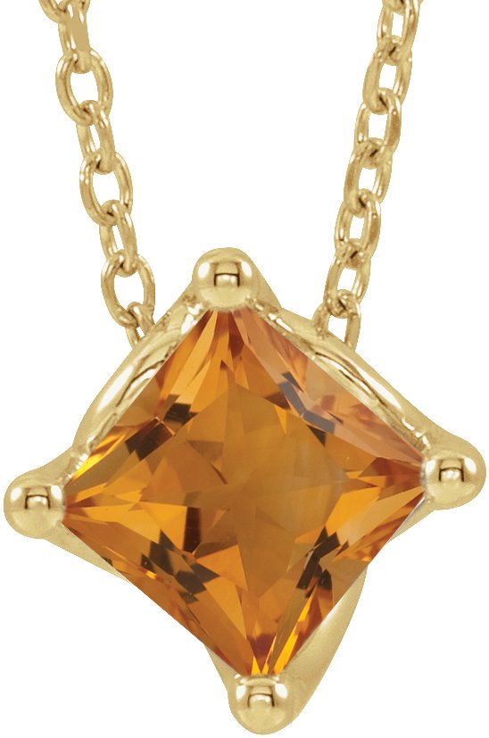 Solitaire Necklace or Slide Pendant