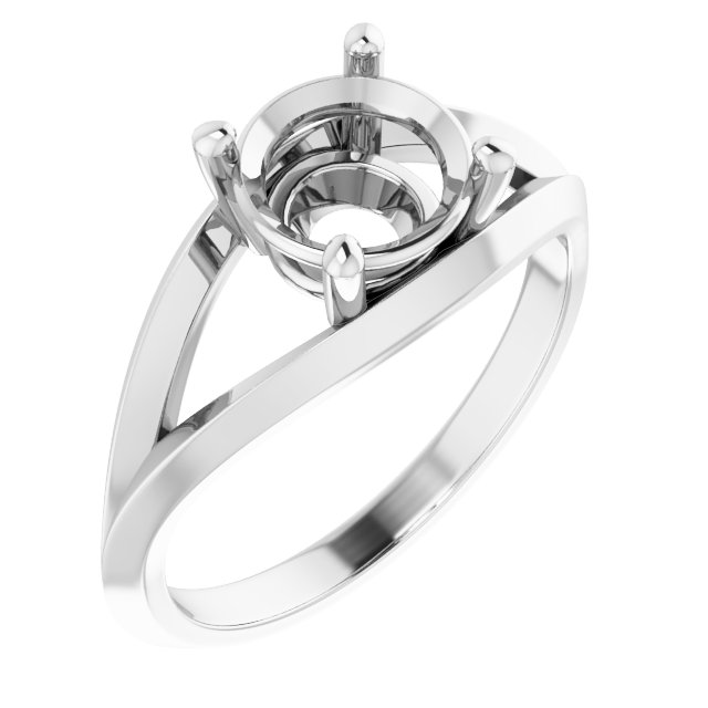 Solitaire Split Shank Ring