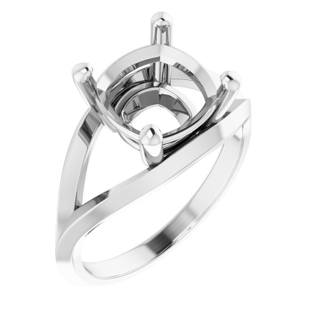 Solitaire Split Shank Ring