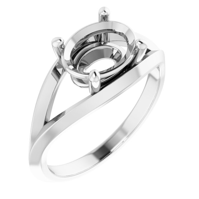 Solitaire Split Shank Ring