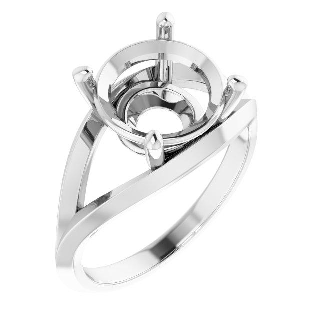 Solitaire Split Shank Ring
