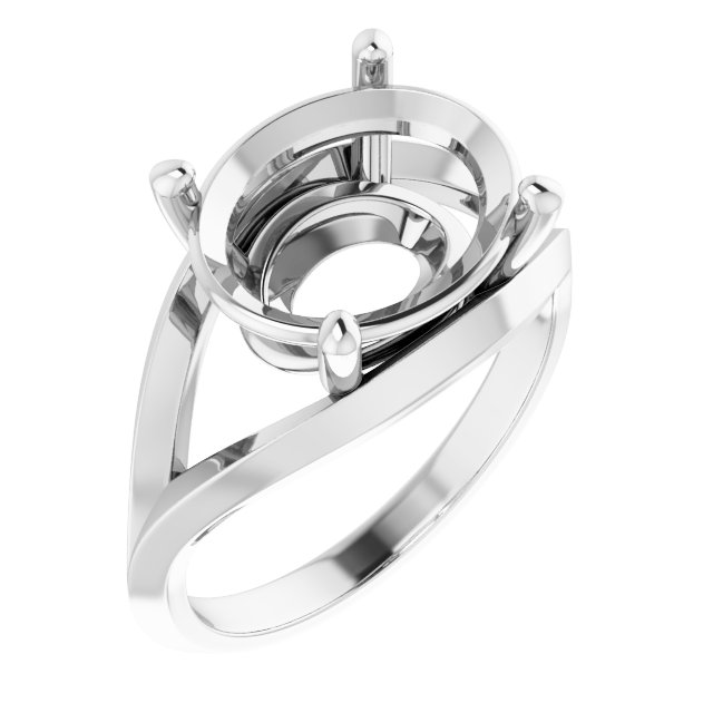 Solitaire Split Shank Ring