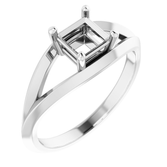 Solitaire Split Shank Ring