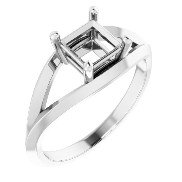Solitaire Split Shank Ring