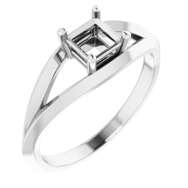 Solitaire Split Shank Ring