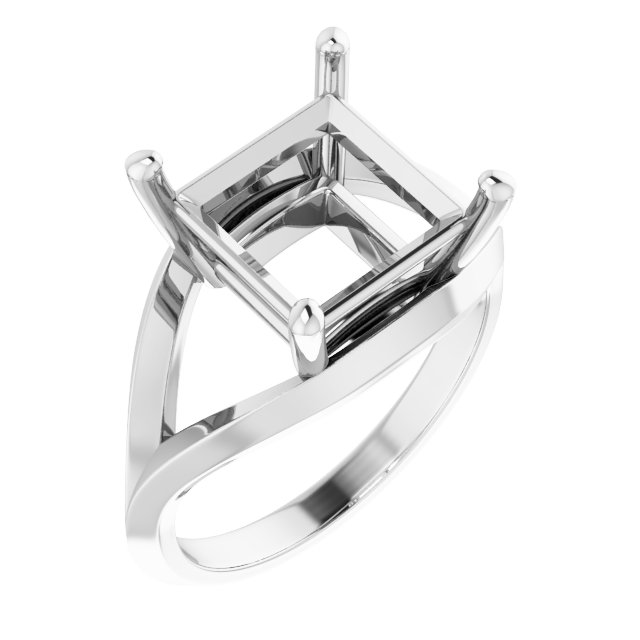 Solitaire Split Shank Ring