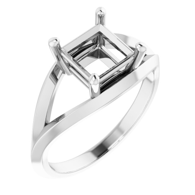 Solitaire Split Shank Ring