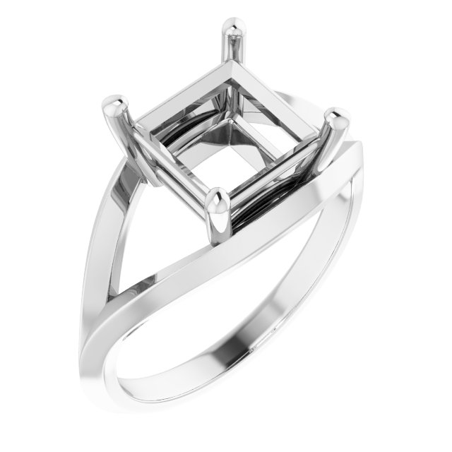 Solitaire Split Shank Ring