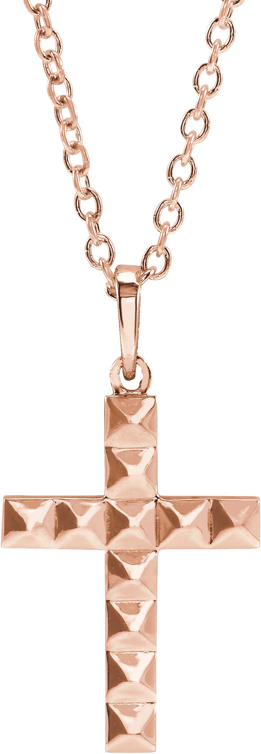 Pyramid Cross Necklace or Pendant