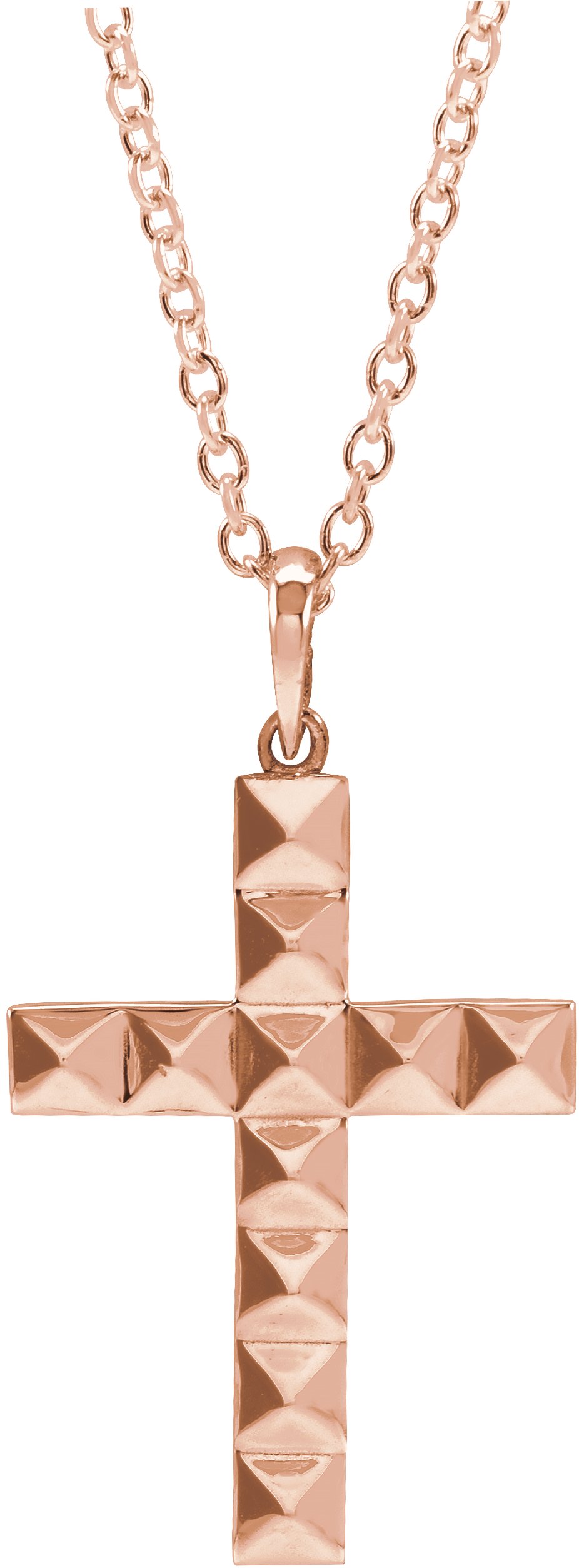 Pyramid Cross Necklace or Pendant