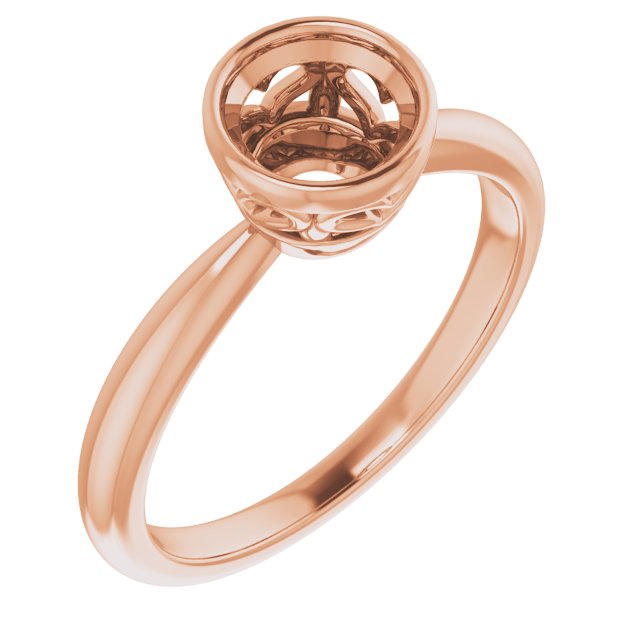 Bezel-Set Solitaire Ring