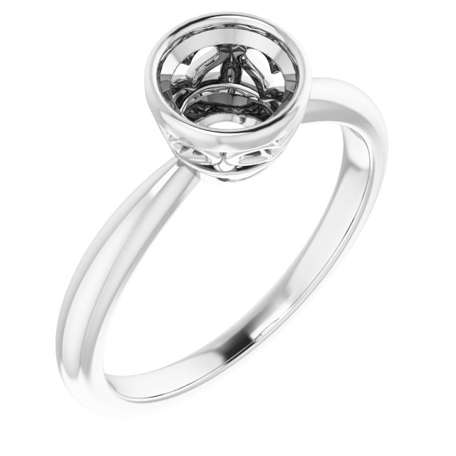 Bezel-Set Solitaire Ring