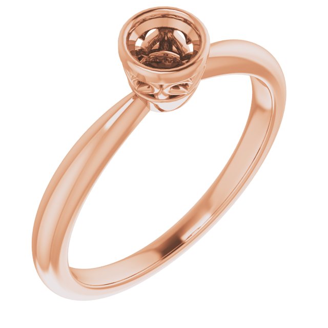 Bezel-Set Solitaire Ring