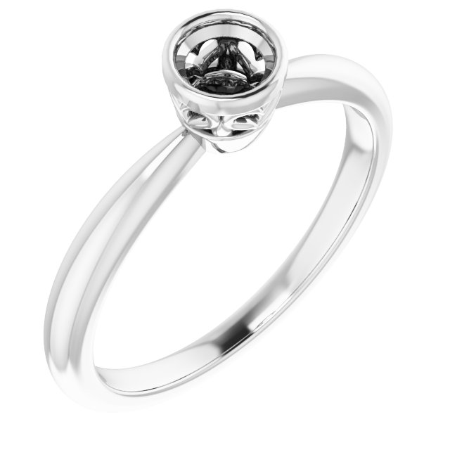 Bezel-Set Solitaire Ring