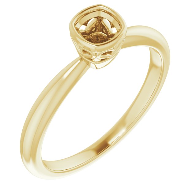 Bezel-Set Solitaire Ring