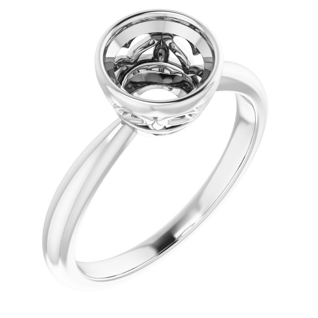 Bezel-Set Solitaire Ring