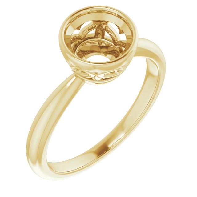 Bezel-Set Solitaire Ring