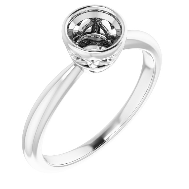 Bezel-Set Solitaire Ring