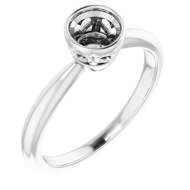 Bezel-Set Solitaire Ring