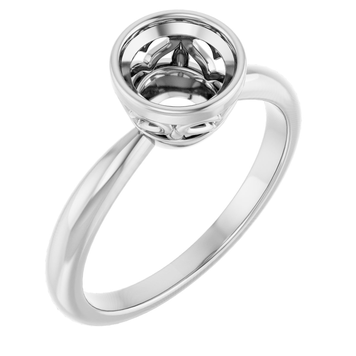 Bezel-Set Solitaire Ring