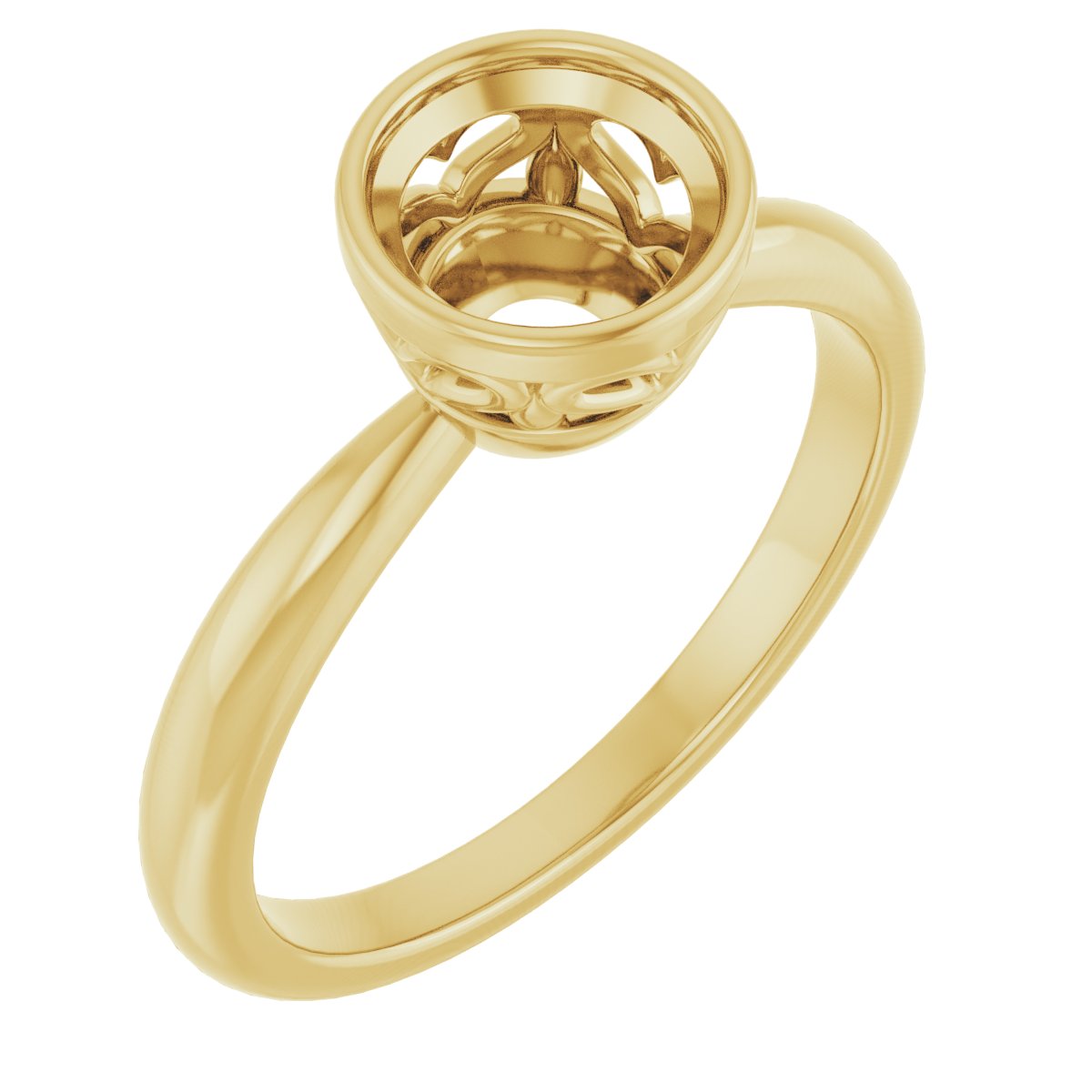 Bezel-Set Solitaire Ring