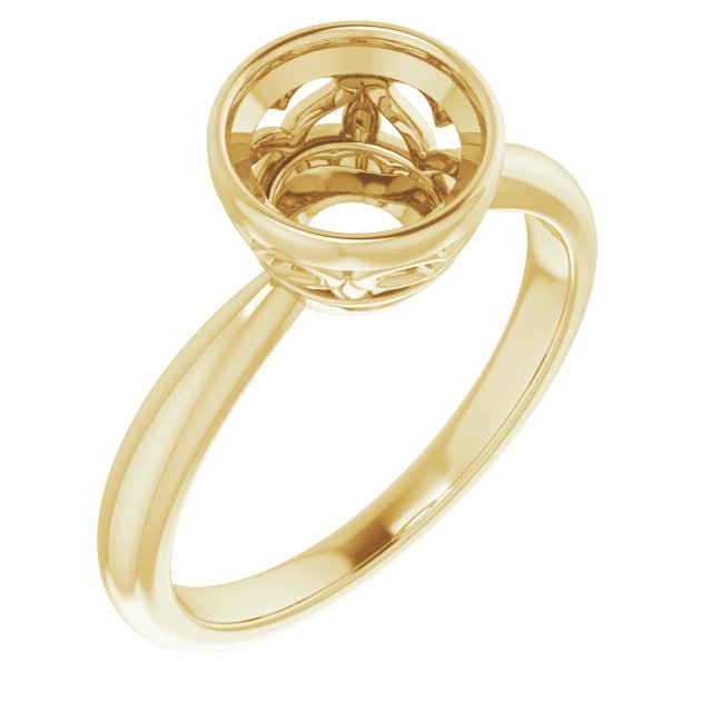 Bezel-Set Solitaire Ring