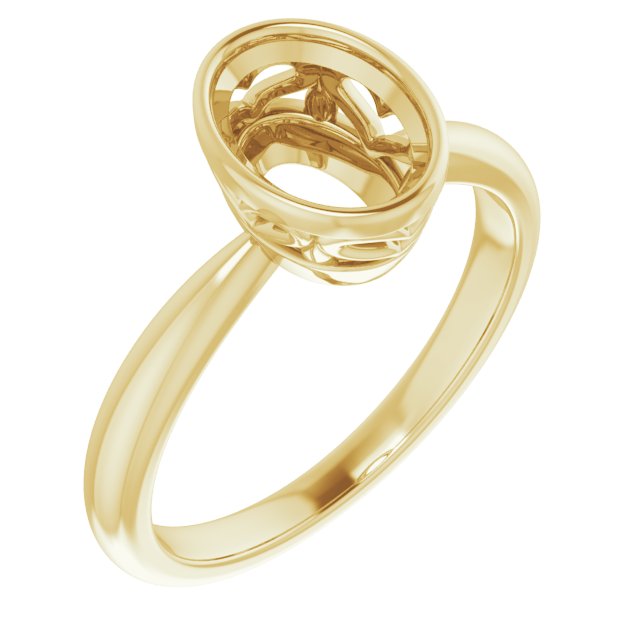Bezel-Set Solitaire Ring