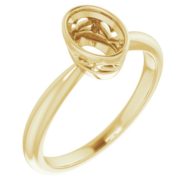 Bezel-Set Solitaire Ring