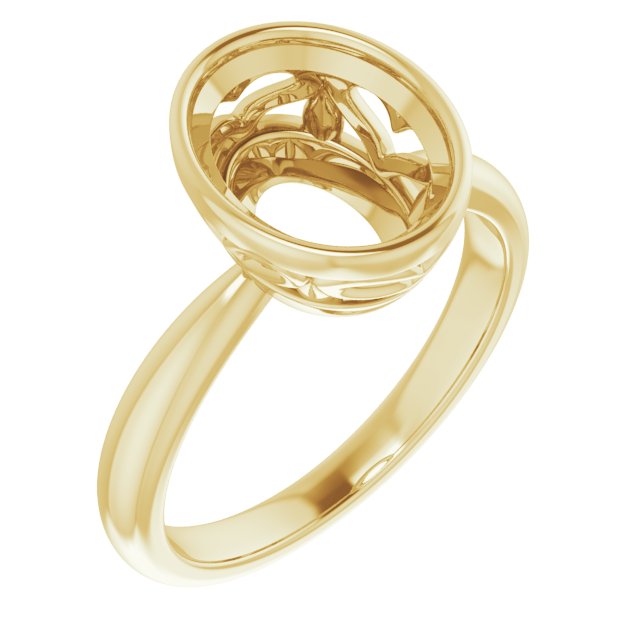 Bezel-Set Solitaire Ring