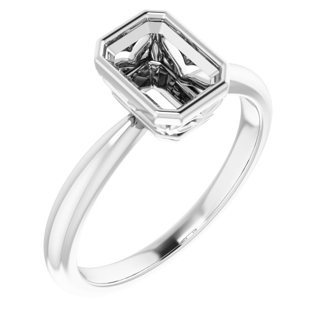 Bezel-Set Solitaire Ring